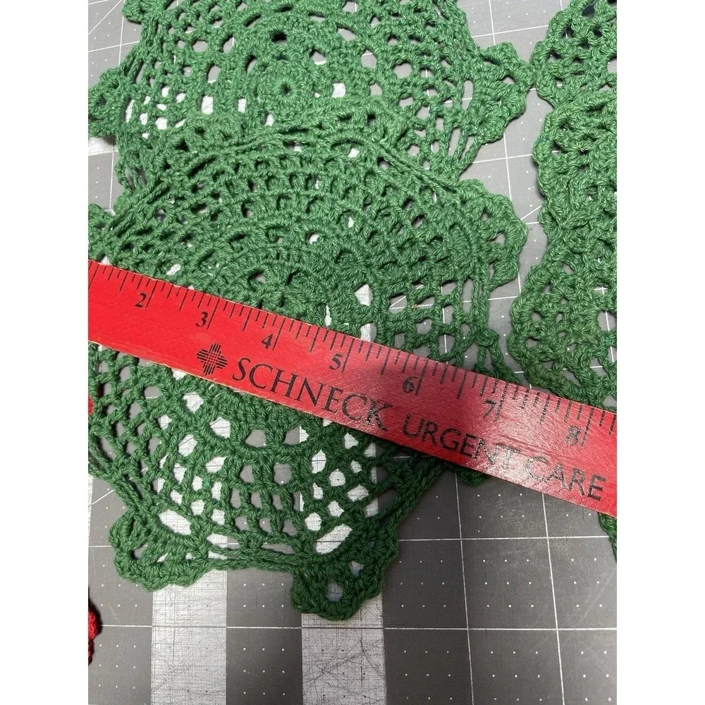 12 Pieces Hand Crochet Lace‎ Doily Cotton Coasters Table Mats